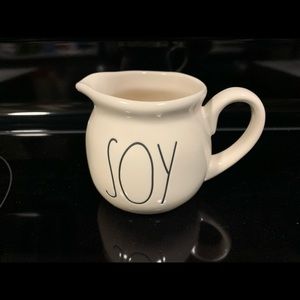 Rae Dunn LL "SOY" Creamer Pitcher, Small NEW .